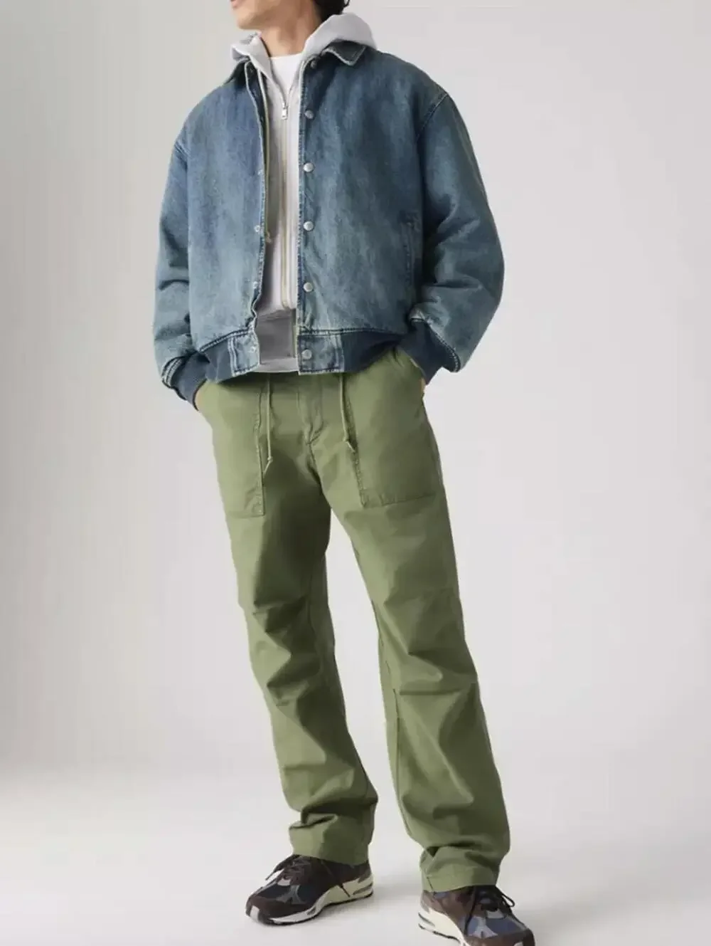 Levi's Men's Green Loose Straight Drawstring Surplus Utility Pant - Size - 34x32